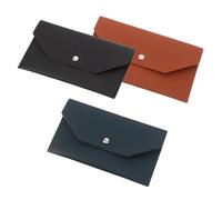 Yardwe Portafoglio a Busta 3 Pezzi in Pelle Pu, Slim e Compatto | Organizer Multifunzione, per Uso Quotidiano e Ufficio, Resistente All’usura, Leggero e Pratico
