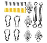 Yardwe Pratici Ganci A Molla Set da 48 Fibbie in Acciaio Inossidabile per Tende Accessori da Campeggio Antivento