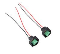 Yardwe Presa per Lampadina H8/h11 2 Pezzi in Plastica Nera per Fari e Fendinebbia, Cablaggio Elettrico ad Alta Efficienza, per Auto