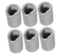 Yardwe Protezioni Angolari per Mobili e Tiranti Porte per Ragazzo Ragazza, 6 Pezzi in Silicone Morbido Grigio, Adesivo Resistente, Protezione Sicurezza per Angoli Appuntiti di Cassetti