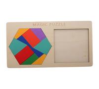 Yardwe Puzzle Educativo Legno Intelligente con Geometriche e Attività Sensoriali per Creativa e Apprendimento Precoce Anni