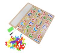 Yardwe Puzzle Legno con Alfabeto Montessori Educativo per Tavola Abbinamento per Sviluppo Linguistico e Coordinazione Mano Occhio Materiale Durevole e Facile da per La Prima