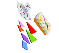 Yardwe Puzzle Tangram Legno Per Educativo Per Sviluppare Creatività e Capacità Problemi Completo Con Illustrativa Per Attività Didattiche e Giochi Gruppo