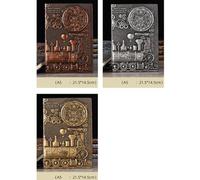 Yardwe Quaderno Rigido Taccuino A5 Motivo Vintage in Pu Rosso per Schizzi e, per Famiglia e Amici