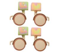 Yardwe Ruote per Culla Silenziose con Freno Mini Ruote Piroettanti Bloccabili in Kit da 4 Pezzi Accessori per Lettini e Passeggini per Mobilità Domestica e Protezione del Pavimento