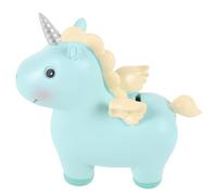 Yardwe Salvadanaio Superficie Liscia Unicorno in Resina per Ragazze e Tocco Confortevole Chic e Divertente Decorazione da Comodino per Cameretta