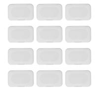 Yardwe Salviette per 30 per Coperchio Umidificate Ragazzo Ragazza in Pezzi Plastica Bianco, Riutilizzabile Tenuta per Porta Salviette da Borsa