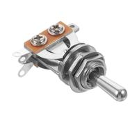 Yardwe Selettore di Pickup a Levetta 3 Vie per Chitarra Elettrica Argento con Dado e Rondella Punta Sostituibile per Controllo Tono Stabile