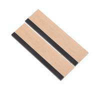 Yardwe Sella Del Ponte Dobro in Acero Tagliato e Scanalato Piano in Ebano 7x1,93x0,32 Cm Per Chitarra Resofonica