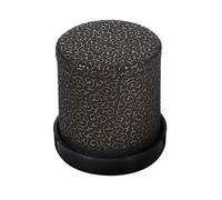 Yardwe Set 1 Cubo per Dadi Silenzioso Nero in Pu e Abs Resistente e Leggero con Piccoli Dadi per Giochi e Intrattenimento Durante Viaggi e Feste
