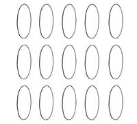 Yardwe Set 20 Pezzi Cinghie in Gomma Quadrate 15Mm per Lettore Cassette Dvd Giradischi - Cinghie di Trasmissione Piatte per Riparazione e Manutenzione Apparecchi Audio-Video Vintage