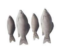 Yardwe Set 4 Pezzi Pesci Simulati in Pu Realistica, Modelli di Pesci Finti per Esposizione Fotografica e Decorazione Cucina, Statue di Animali Marini Leggere per Studio Colore Casuale