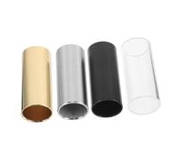 Yardwe Set 4 Pezzi Slide per Chitarra Elettrica e Acustica, Barre in Metallo 60mm per Suono Blues Country Jazz, Accessori per Corde Medie e Basso