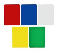 Yardwe Set 5 Pezzi Carte Tagliate per Poker in Pvc, Accessorio Conveniente e Risparmio per Giochi di Carte da Tavolo
