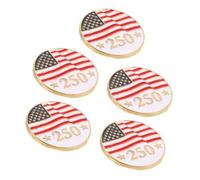 Yardwe Set 5 Spille da Bavero Bandiera Americana Spilla da Abito e Cappello per Giorno dei Veterani Accessorio Patriottico per Abbigliamento Femminile e Decorazioni per Feste Usa