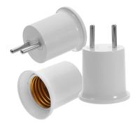 Yardwe Set da 3 Portalampada Presa Elettrica E27 a E26 in Abs e Rame, per Lampade LED e Risparmio Energetico, per Applique da Parete e Luce Notturna