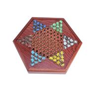 Yardwe Set in Legno con Biglie per e Adulti da Tavolo Strategico con Cassetto Portaoggetti 6 Colori