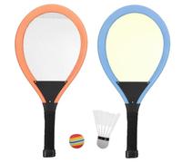 Yardwe Set Racchette da Badminton Giocattolo con Luce LED, Rete Flessibile, Leggero per Ragazzo Ragazza, attività Indoor e Outdoor, Gioco Educativo Genitori e Figli