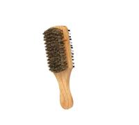 Yardwe Spazzola in Setole di Cinghiale e Legno Doppia Faccia per Barba Portatile e Professionale per Modellare e Curare la Barba Precisione per Uomo