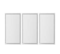 Yardwe Specchietto di Cortesia Visiera Parasole per Auto in Acciaio Inox 3 Pezzi 150X80Mm Specchio Antirottura per Trucco Interno Veicoli Camion Suv Accessorio Salvaspazio