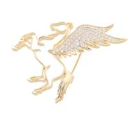 Yardwe Spilla da Bavero Cavallo con Pietre Decorative per Uomo Accessorio Elegante per Abito Decorazione Resistente e Raffinata per Festa e Uso Quotidiano