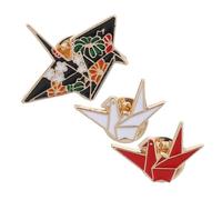 Yardwe Spille Da Petto in Lega Design Originale e Colorato, 3 Pezzi Per Uomo e Donna, Per Feste e Regali, 3.10x2.50x1.00cm, Senza Pietre