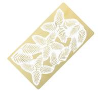 Yardwe Stencil Metallico per Modelli 1/35, Foglie di Piante e Vigneti, Colore Oro, per Scene Models e Sand Table Models, per Modellismo e Dettagli di Paesaggi in Miniatura