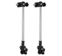 Yardwe Supporto per ombrello regolabile da 2 pezzi, facile da attaccare al connettore del morsetto dell'ombrello per sedie a rotelle, deambulatore, bicicletta, passeggino