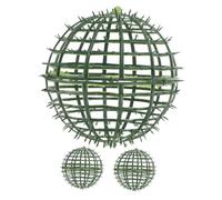 Yardwe Supporto per Sfera Topiaria in Plastica 20 Cm, Set da 3 Pezzi, Porta Piante da Giardino Resistente e Decorativo per Matrimoni e Composizioni Floreali Artificiali