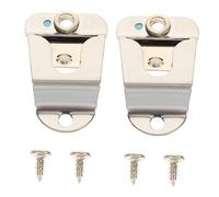 Yardwe Supporto Radio Cb Metallo Per Microfono Auto, Clip Di Fissaggio Microfono Radio Mobile, Set 2 Pezzi Per Uso Auto, Casa e Ufficio