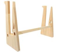 Yardwe Supporto Verticale per Laptop in Legno Beige Design Cavo | Notebook e Computer Portatili, Uso su Scrivania, Aiuta L'ordine dei Cavi e Raffreddamento