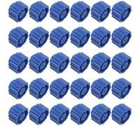 Yardwe Tappi Luer Lock Design Antintasamento 50 in Plastica Blu per Siringa e Resistenza Alta per Forniture di e Assemblaggio Elettronico