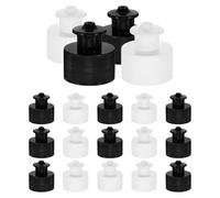 Yardwe Tappi per Bottiglie Push-Pull 28 MM in Plastica Resistente Set da 20 Pezzi Tappo a Strappo Antigoccia Ricambio per Borracce Sportive e Contenitori per Bevande da Campeggio