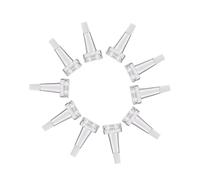 Yardwe Tappi Plastica per Bottiglia 100 Pezzi Corno Trasparenti per Flaconi Essenze e Flaconcini Vuoti