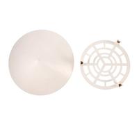 Yardwe Tappo Antipioggia per Stufa 160-250 Mm in Pvc Bianco, Copertura Protettiva Ventilata per Tubi di Scarico, Accessorio per Tetto Resistente al Vento alla Pioggia, Facile