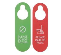 Yardwe Targa da Appendere alla Porta Bifacciale in Pvc 8x25 Cm Set 2 Pezzi Design Creativo per Hotel Bar Caffetterie e Uffici Segnaletica Non Disturbare per Porte e Pareti