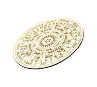 Yardwe Tavola Divinatoria in Legno Motivi Intagliati Accessorio per Tavola del per Sedute Spiritiche Design e per Appassionati