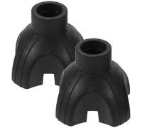 Yardwe Terminali Antiscivolo per Bastoni da Passeggio 2 Pezzi, Punte a 4 Piedi in Gomma per Stampelle, Accessori per Stabilità e Sicurezza su Pavimenti Interni ed Esterni, Adatti a