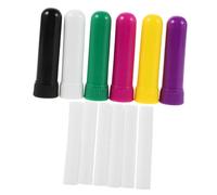 Yardwe Tubi Ricaricabili per Aromaterapia 6Pezzi in PP con Bastoncini per Nasoterapia Accessori per Uso Personale e Lavoro per Comfort Immediato e Relax