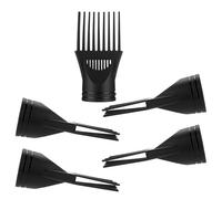 Yardwe Ugello Pettine per Asciugacapelli 5Pezzi Nero in Plastica Accessori per Styling e Riduzione del Crespo