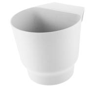 Yardwe Vasi Ovali Fioriere da Vaso Sospeso per Balcone Decorazione Fioriera da Giardino Bianca Plastica Non Arrugginisce Facilmente