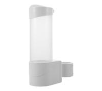 Yardwe Vassoio Aggiuntivo e Foro per Asta da 45mm Bianco in Plastica per Sedia Dentale Struttura Curva Integrata Conservazione Comoda per Bicchieri di Carta in Reparto Odontoiatrico