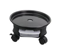 Yardwe Vassoio di Base per Vasi da Fiori Rotondo Ruote Inferiori e Freno di Arresto Portaoggetti Integrato Supporto Mobile in Plastica Carrello per Fioriera