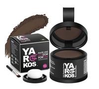 Yargkos Polvere di raddrizzamento invisibile, effetto immediato attaccatura dei capelli, correttore impermeabile per infoltire i capelli, maschi coprono i capelli per l'approccio nascondendo le zone