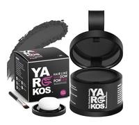 Yargkos Polvere di raddrizzamento invisibile, effetto istantaneo, correttore impermeabile per infoltire i capelli, maschi coprono i capelli per l'approccio, nascondere i punti sottili calvi, grigio