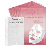 Yargkos Set di 7 maschere per il viso al collagene profonde, idrogel, idrata, migliora l'elasticità, perfeziona i pori, ideale come regalo per le donne