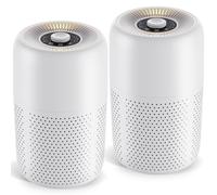 YARIKI Purificatore d'aria per camera da letto, confezione da 2 diffusori di oli essenziali, piccolo purificatore d'aria con controllo della velocità della luce notturna, 24 dB a basso rumore per un