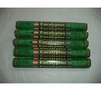 YARLIO Hem - 100 Bastoncini di incenso all'eucalipto, 5 Confezioni da 20 Bastoncini