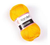 Yarn Art 5307 - Gomitolo di cotone mercerizzato Begonia, 5 matasse, 50 g, 169 m, per amigurumi, merletti, artigianato e artigianato, 5 matasse