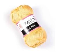 Yarn Art Begonia 4653 - Gomitolo di cotone mercerizzato per lavori a maglia, 5 matasse, 50 g, 169 m, per amigurumi, merletti, artigianato e artigianato, 5 matassine
